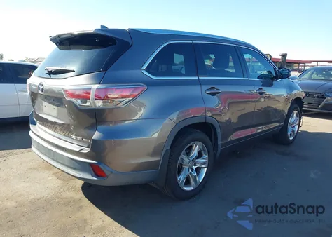 2014 Toyota Highlander Limited V6 z USA, uszkodzony, nr VIN 5TDDKRFHXES039535